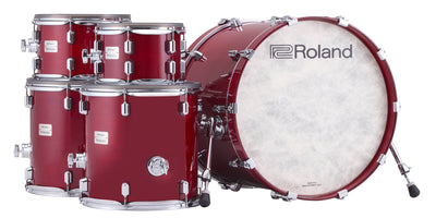 Roland VAD716-GC V-Drums Acoustic Design Electronic Drum Set - Gloss Cherry w/ Drum Throne