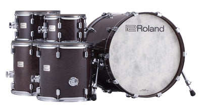Roland VAD716-GE V-Drums Acoustic Design Electronic Drum Set - Gloss Ebony w/ Audio Cable
