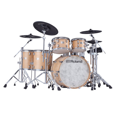 Roland VAD716-GN V-Drums Acoustic Design Electronic Drum Set - Gloss Natural w/ Drum Throne