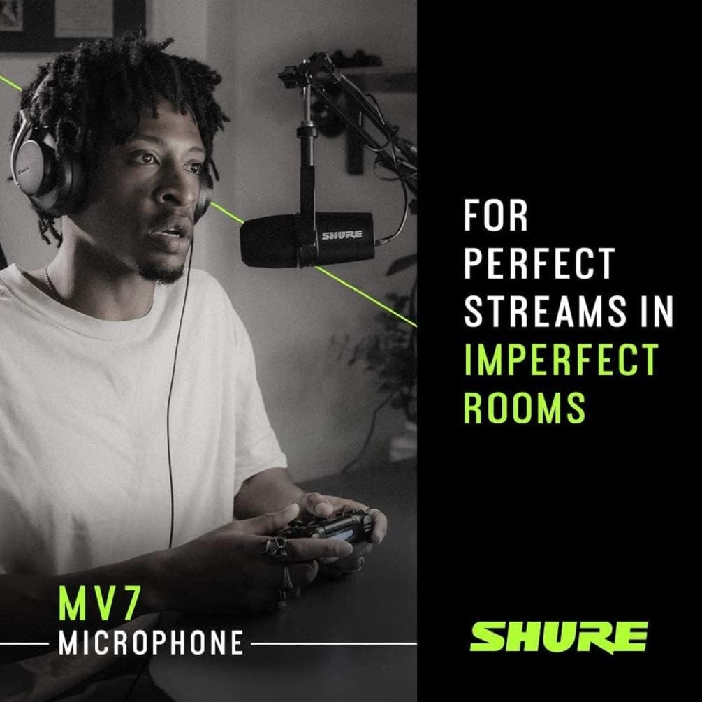Shure MV7-S Podcast Microphone - Silver