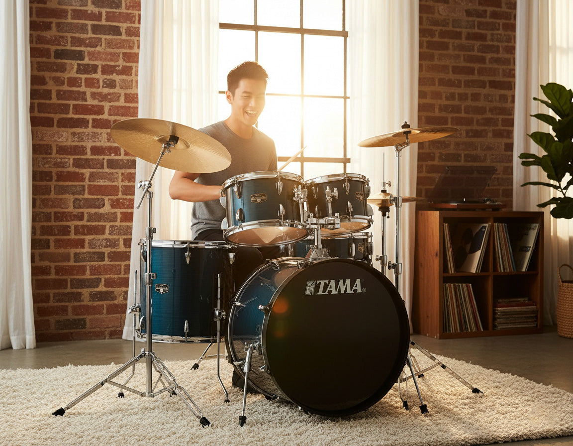 Tama IE52C Imperialstar 5-Piece Drum Kit - Hairline Blue