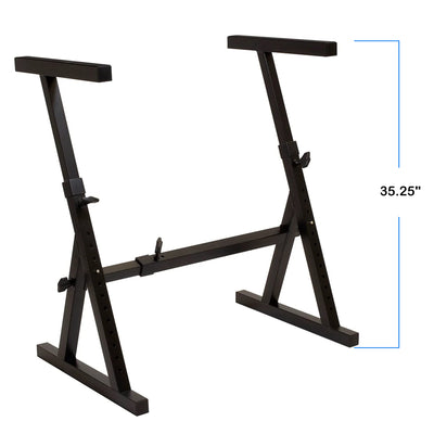 Ultimate Support JS-Z1000 JamStands Adjustable-Height Z-Style Keyboard Stand w/ Sustain Pedal