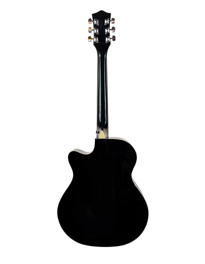 Vault EA-20 Full-Size Cutaway Acoustic Guitar - Black w/ Gig Bag