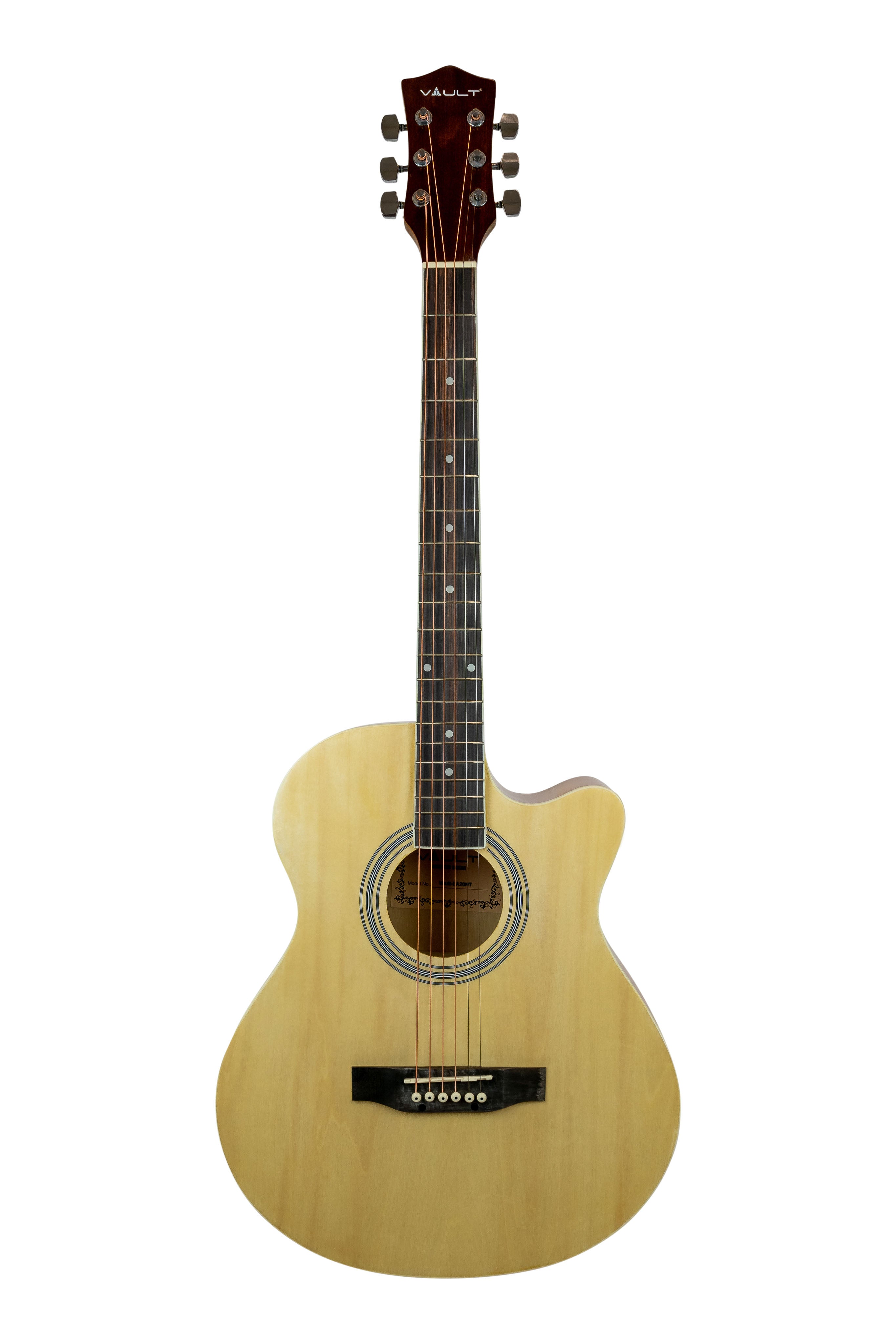 Vault EA-20 Full-Size Cutaway Acoustic Guitar - Natural w/ Gig Bag
