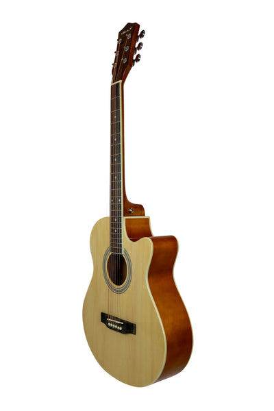 Vault EA-20 Full-Size Cutaway Acoustic Guitar - Natural w/ Gig Bag
