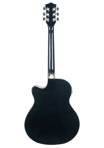 Vault EA-20CE Full-Size Cutaway Acoustic-Electric Guitar - Black w/ Gig Bag
