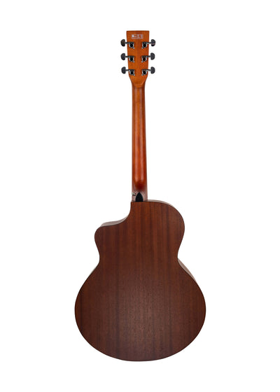 Vault EA-40 Full-Size Solid Spruce Top Cutaway Acoustic Guitar - Mahogany w/ Gig Bag