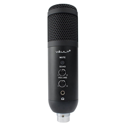 Vault EM-200N Condenser Microphone with Tabletop Tripod Stand