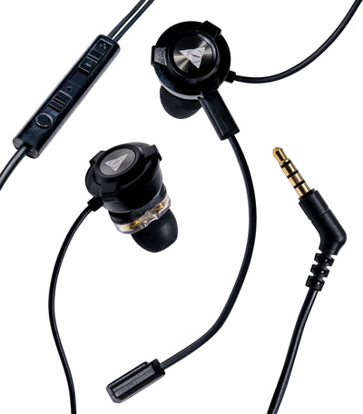 Vault Buds Duo Voice Dual-Driver Headphones with In-Line Microphone