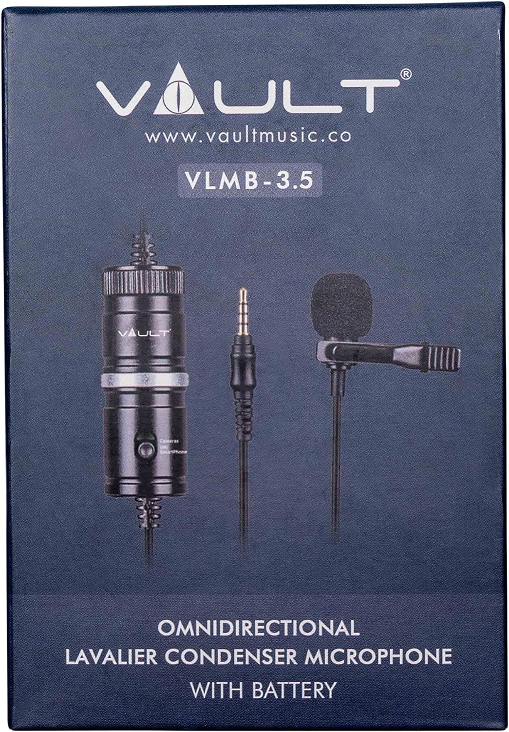 Vault PM-115 Lavalier Microphone with 5.5 Meter Audio Cable