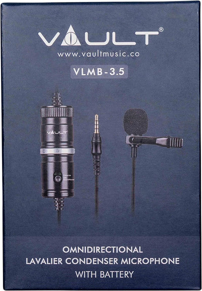 Vault PM-115 Lavalier Microphone with 5.5 Meter Audio Cable