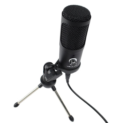Vault U750 USB Condenser Podcast Microphone with Tripod Stand