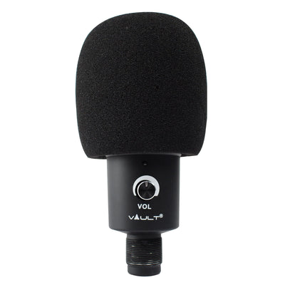 Vault U750 USB Condenser Podcast Microphone with Tripod Stand