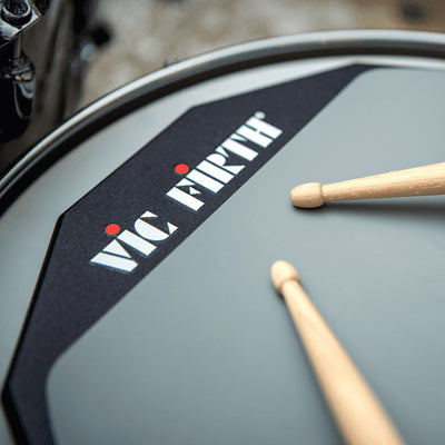 Vic Firth PAD12D 12" Double-Sided Practice Pad w/ Drumsticks