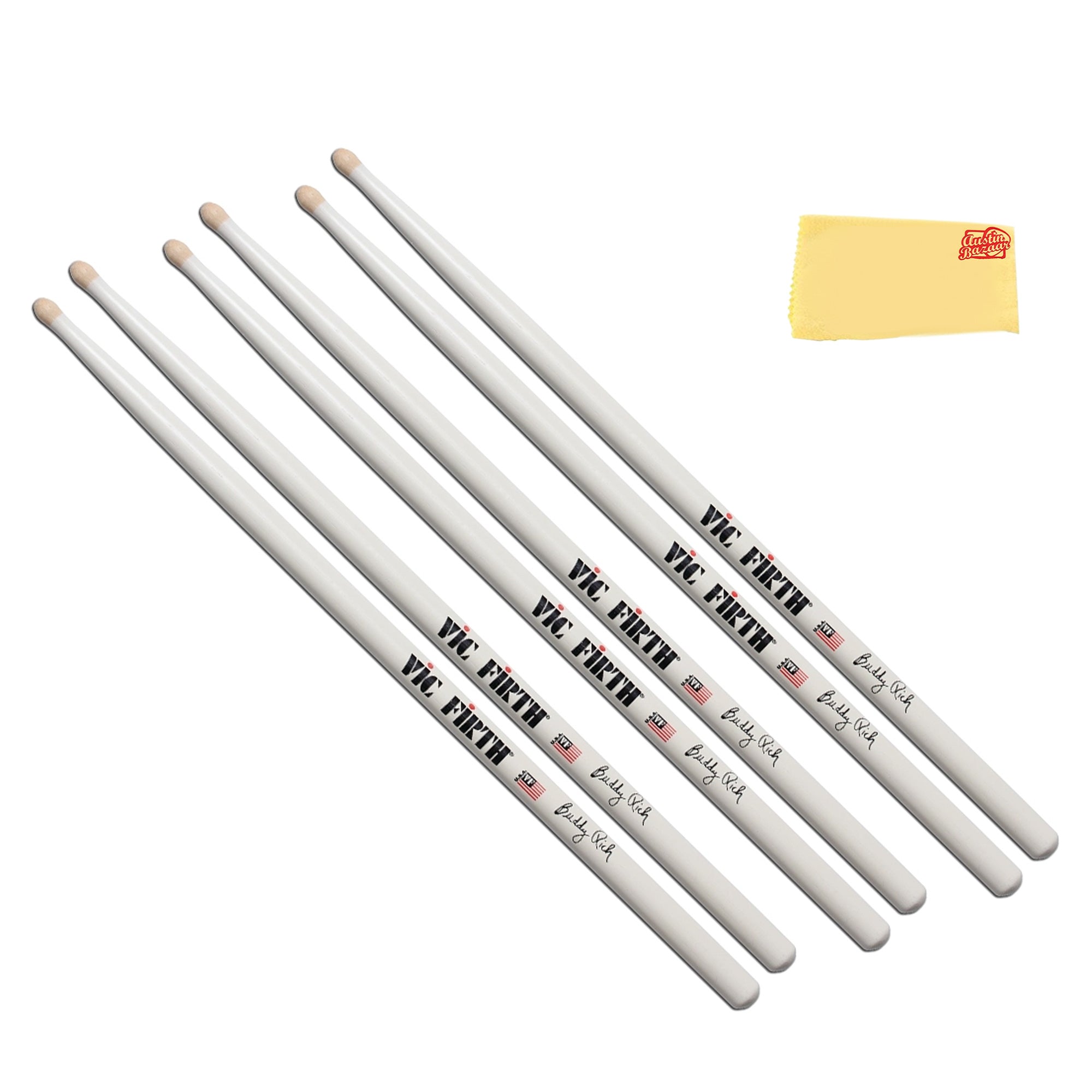 Vic Firth SBR Signature Series Buddy Rich Drumsticks - 3 Pack