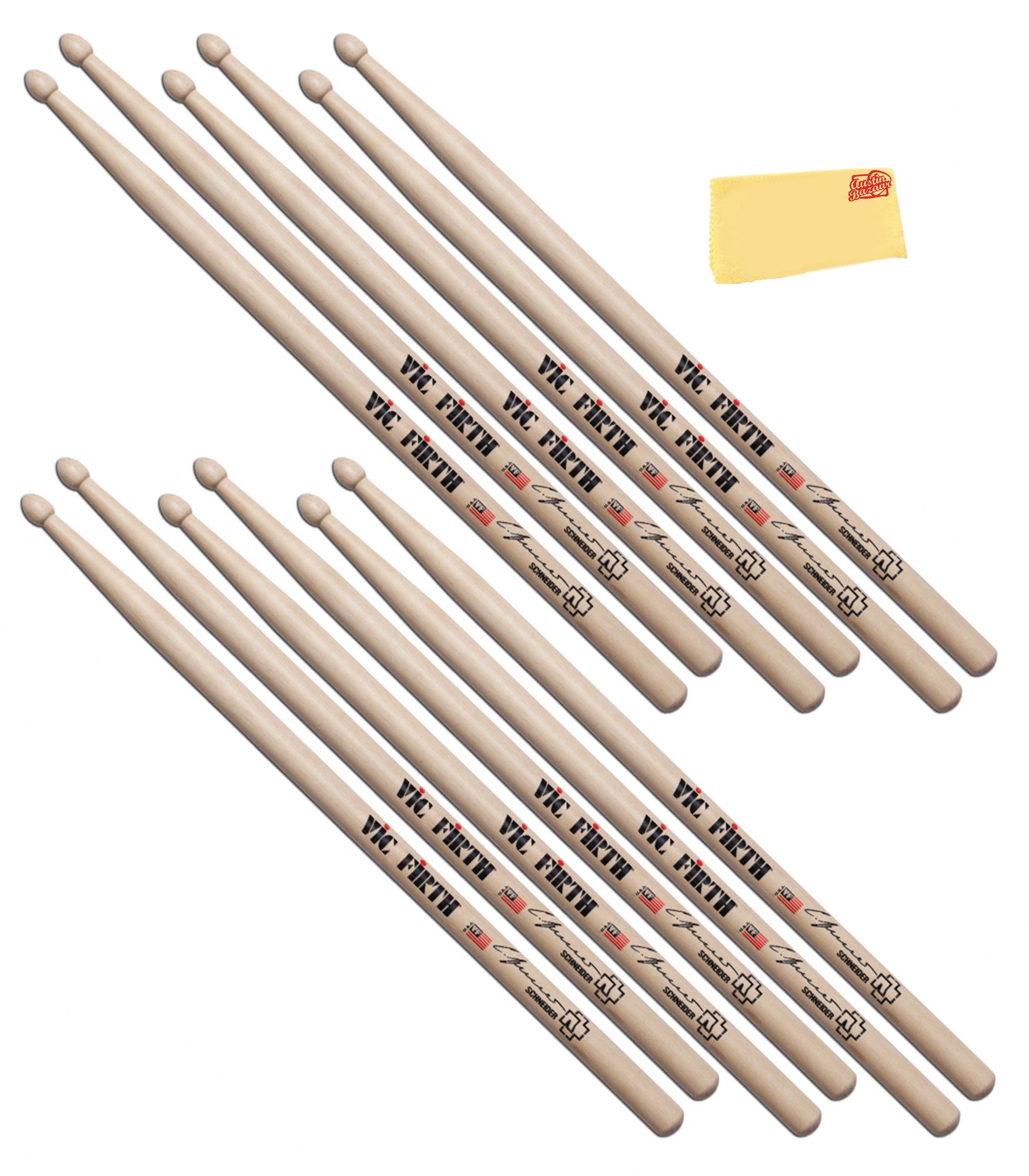 Vic Firth SCS Signature Series Christoph Schneider Drumsticks - 6 Pack