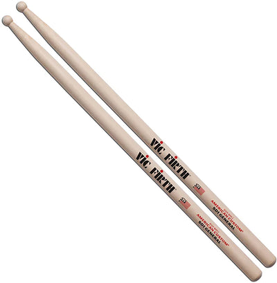 Vic Firth American Custom SD1 General Drumsticks - 6 Pack w/ Polishing Cloth