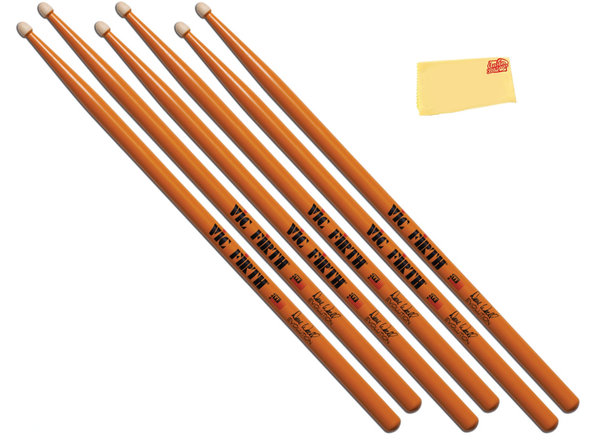 Vic Firth SDW2 Signature Series Dave Weckl Evolution Drumsticks - 3 Pack