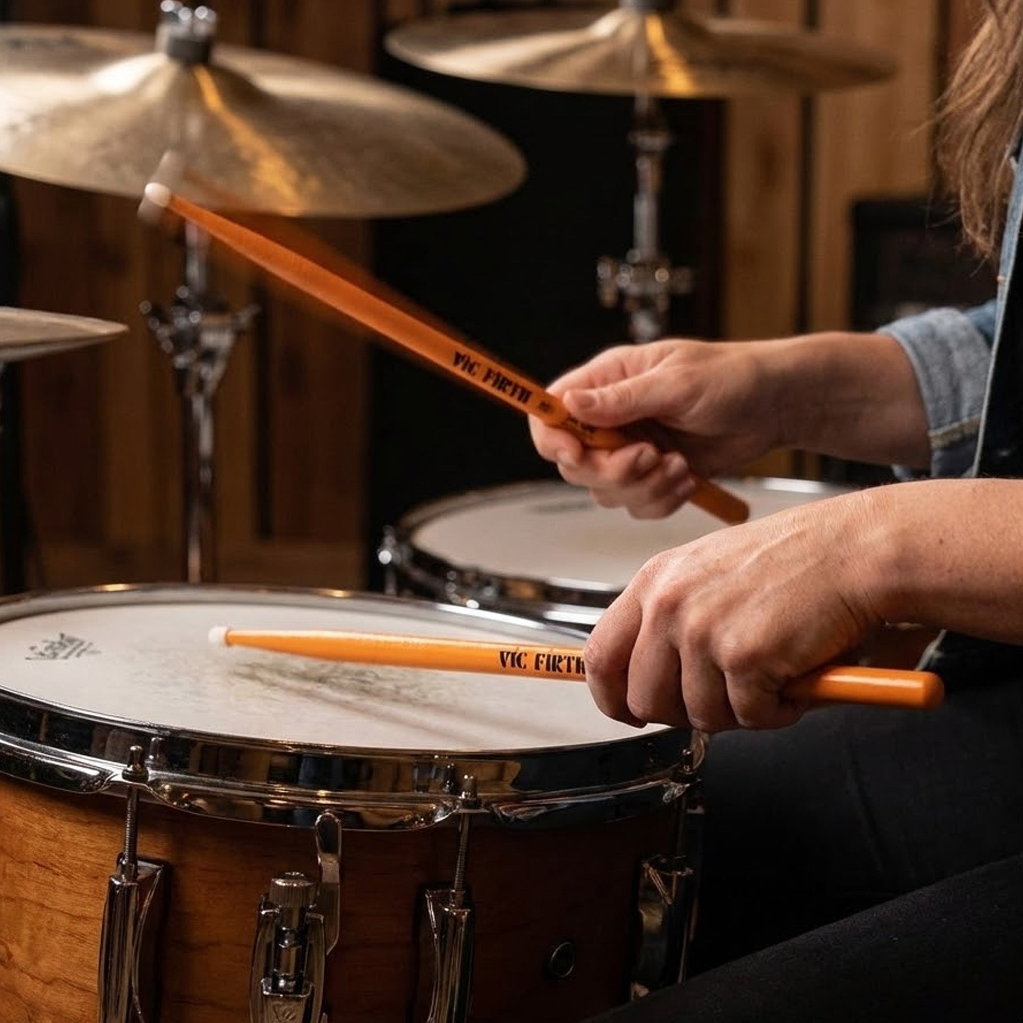 Vic Firth SDW2N Signature Series Dave Weckl Evolution Nylon Tip Drumsticks - 3 Pack