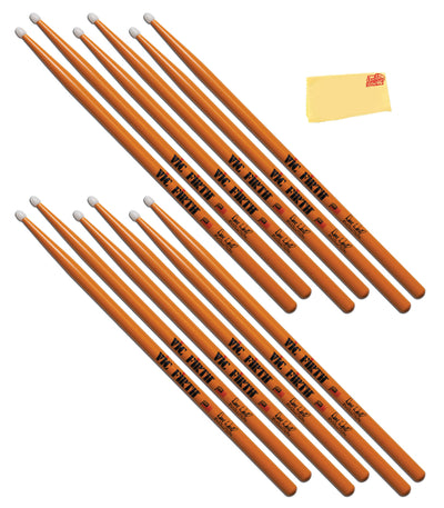 Vic Firth SDW2N Signature Series Dave Weckl Evolution Nylon Tip Drumsticks - 6 Pack
