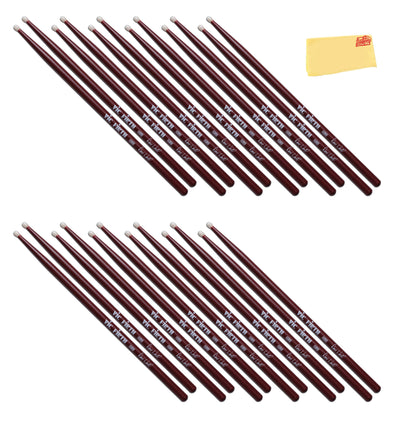 Vic Firth SDWN Signature Series Dave Weckl Nylon Tip Drumsticks - 12 Pack