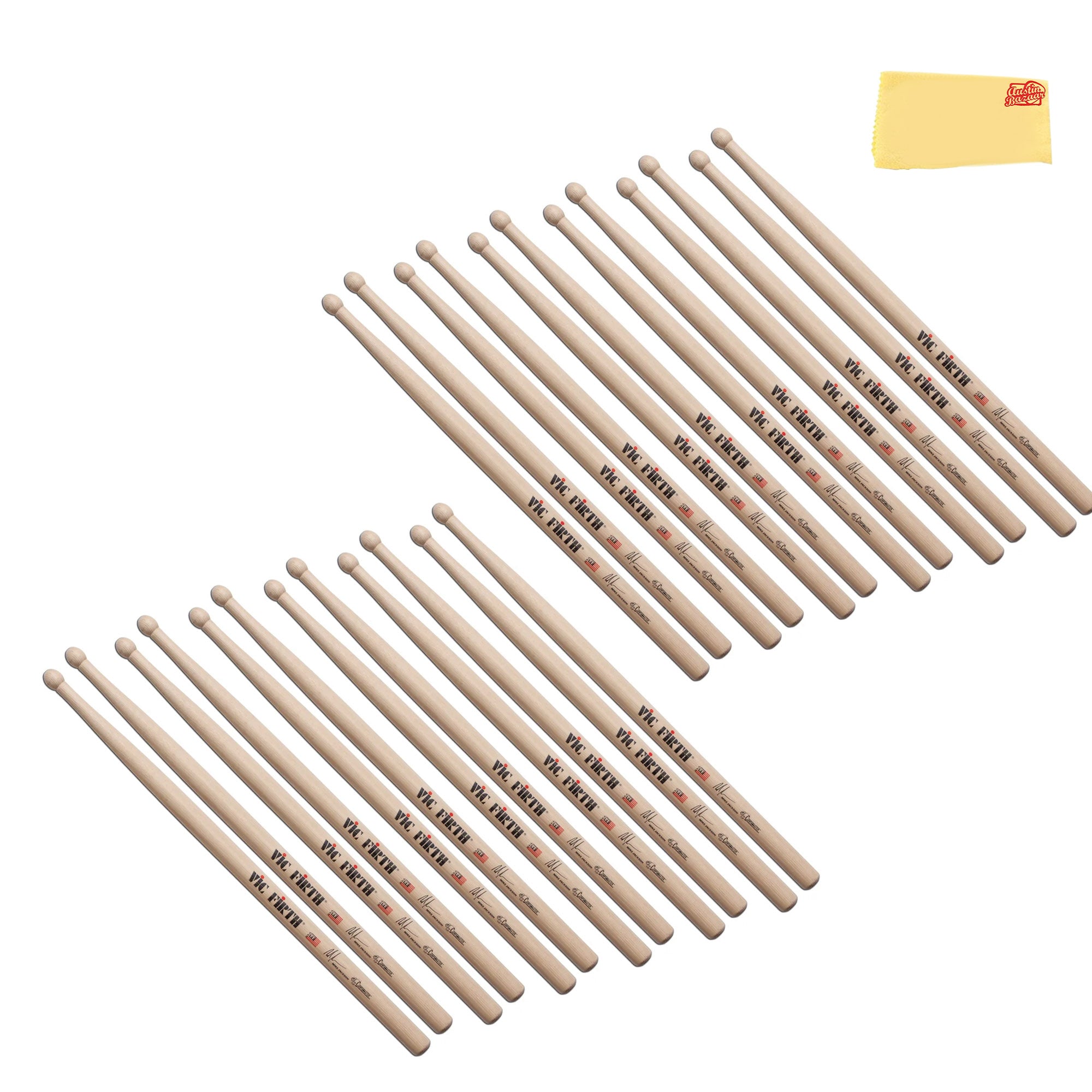 Vic Firth SMJ Corpsmaster Signature Snare Mike Jackson Drumsticks - 12 Pack