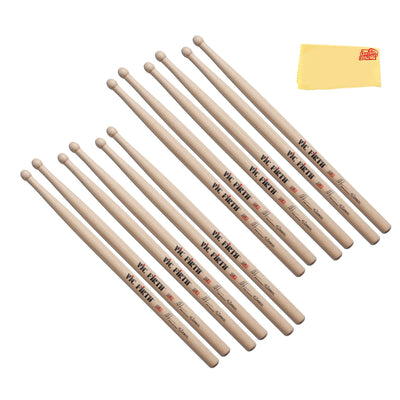 Vic Firth SMJ Corpsmaster Signature Snare Mike Jackson Drumsticks - 6 Pack