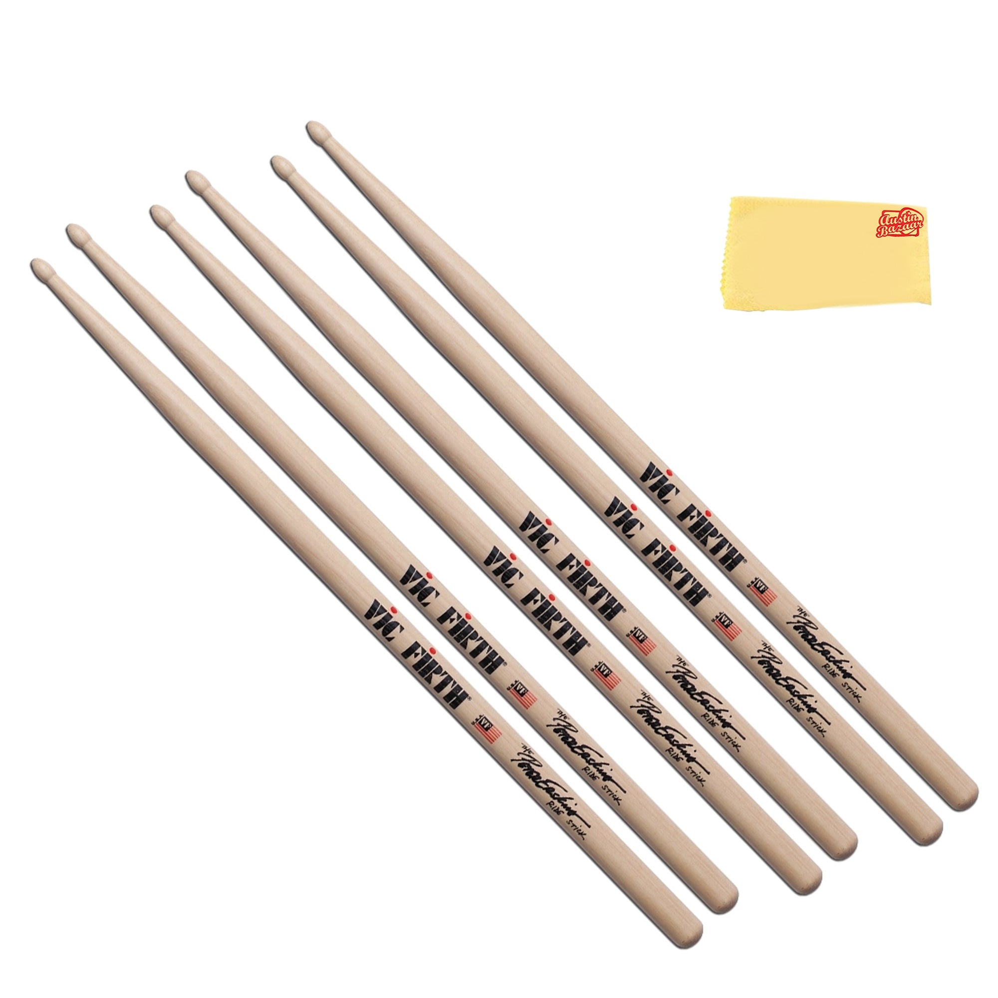 Vic Firth SPE2 Signature Series Peter Erskine Ride Stick Drumsticks - 3 Pack