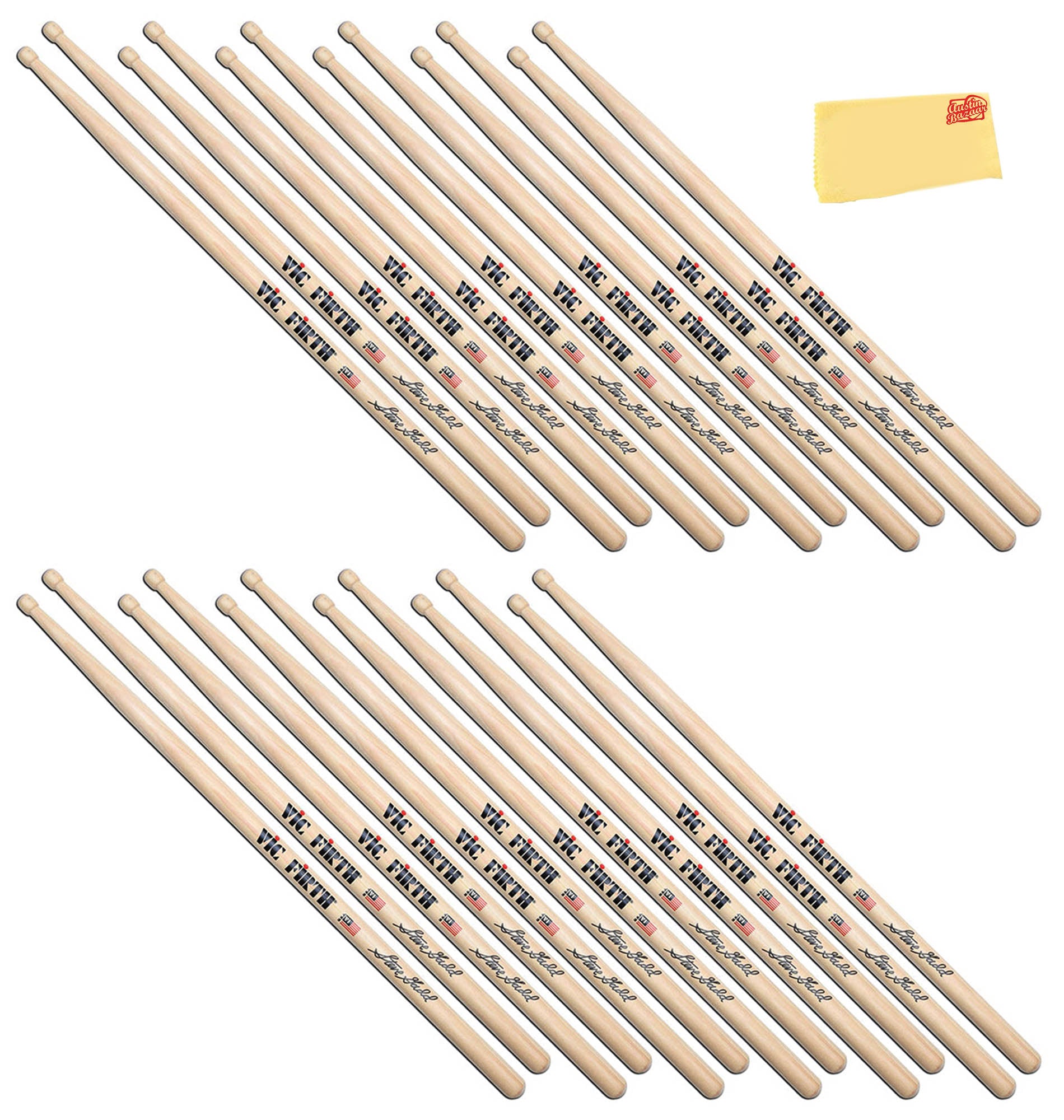Vic Firth SSG2 Signature Series Steve Gadd Natural Drumsticks - 12 Pack