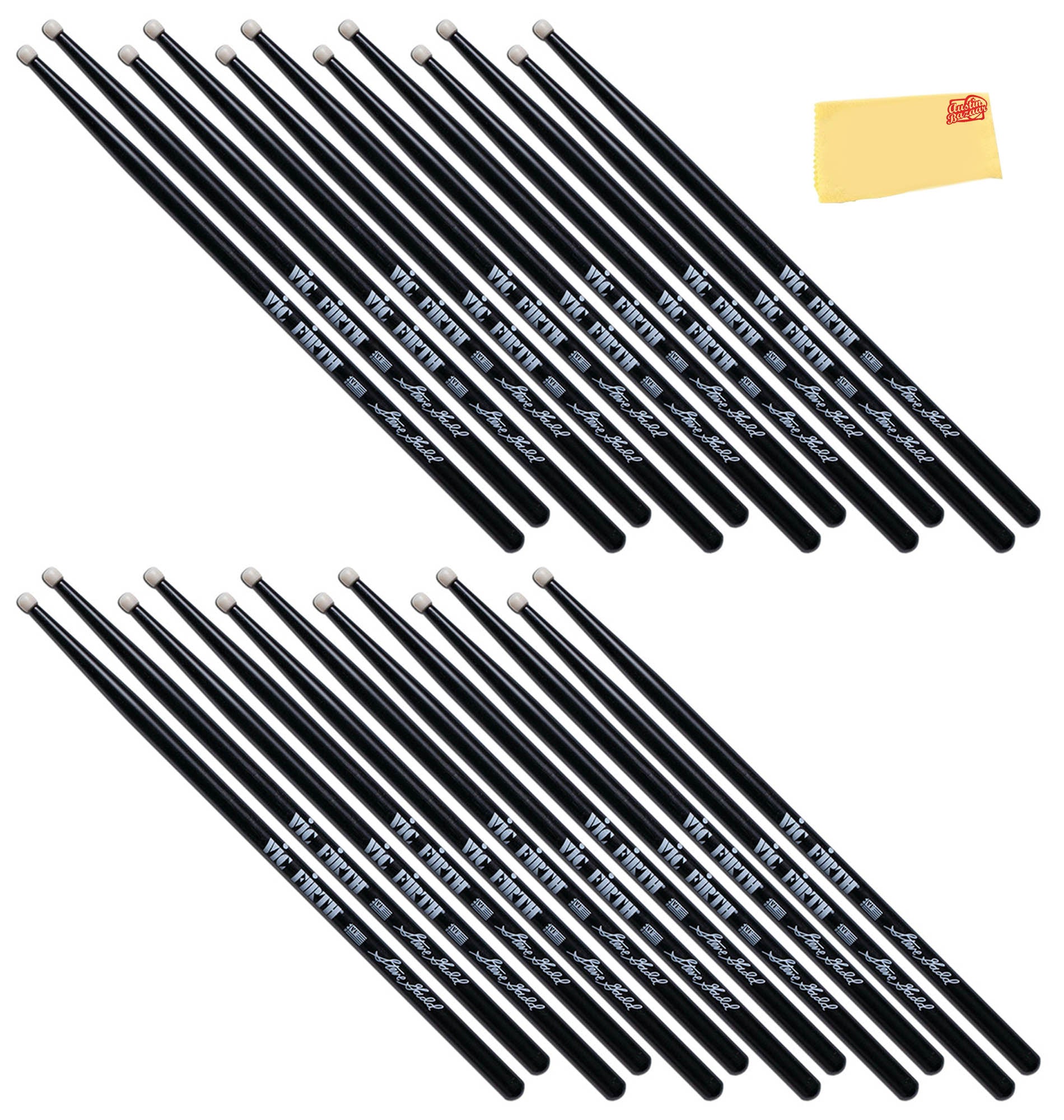 Vic Firth SSGN Signature Series Steve Gadd Nylon Tip Drumsticks - 12 Pack