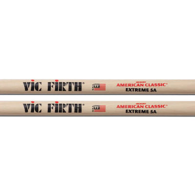 Vic Firth American Classic Extreme 5A Drumsticks - 6 Pack w/ Polishing Cloth