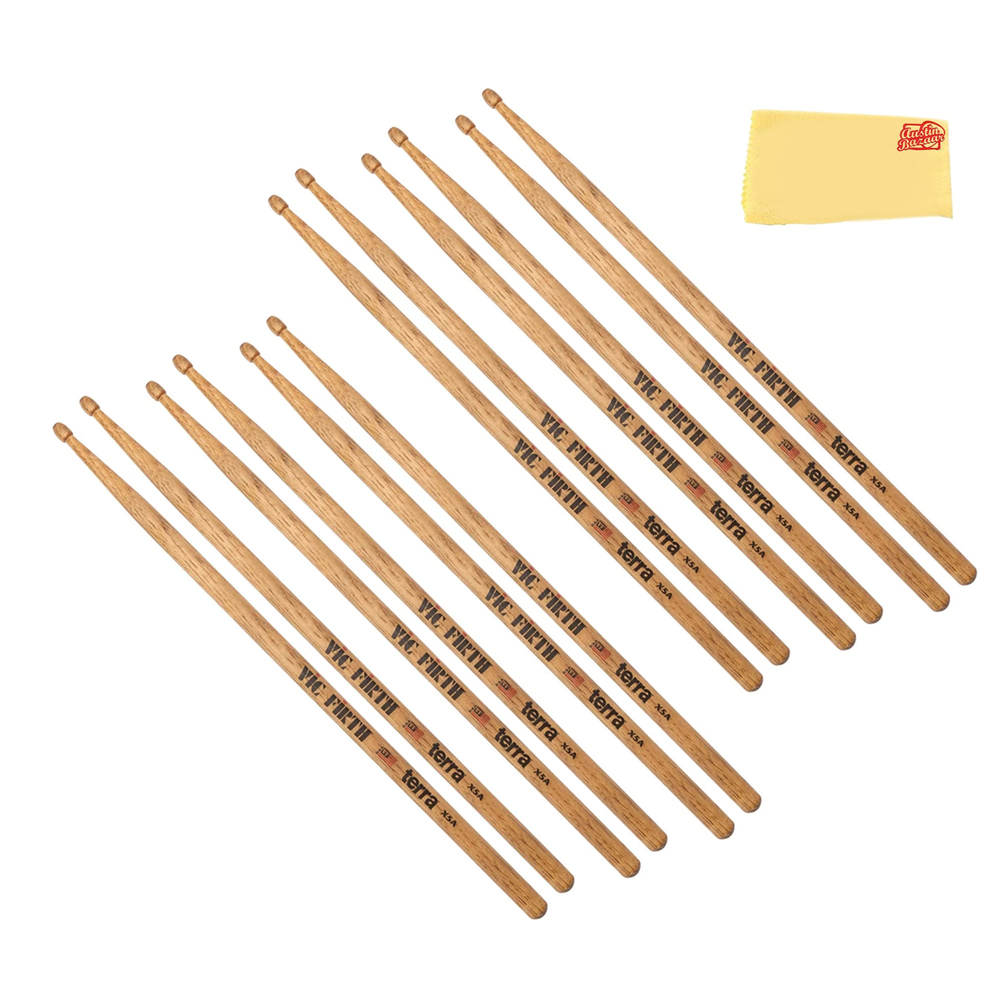 Vic Firth American Classic X5AT Terra Series Drumsticks - 6 Pack