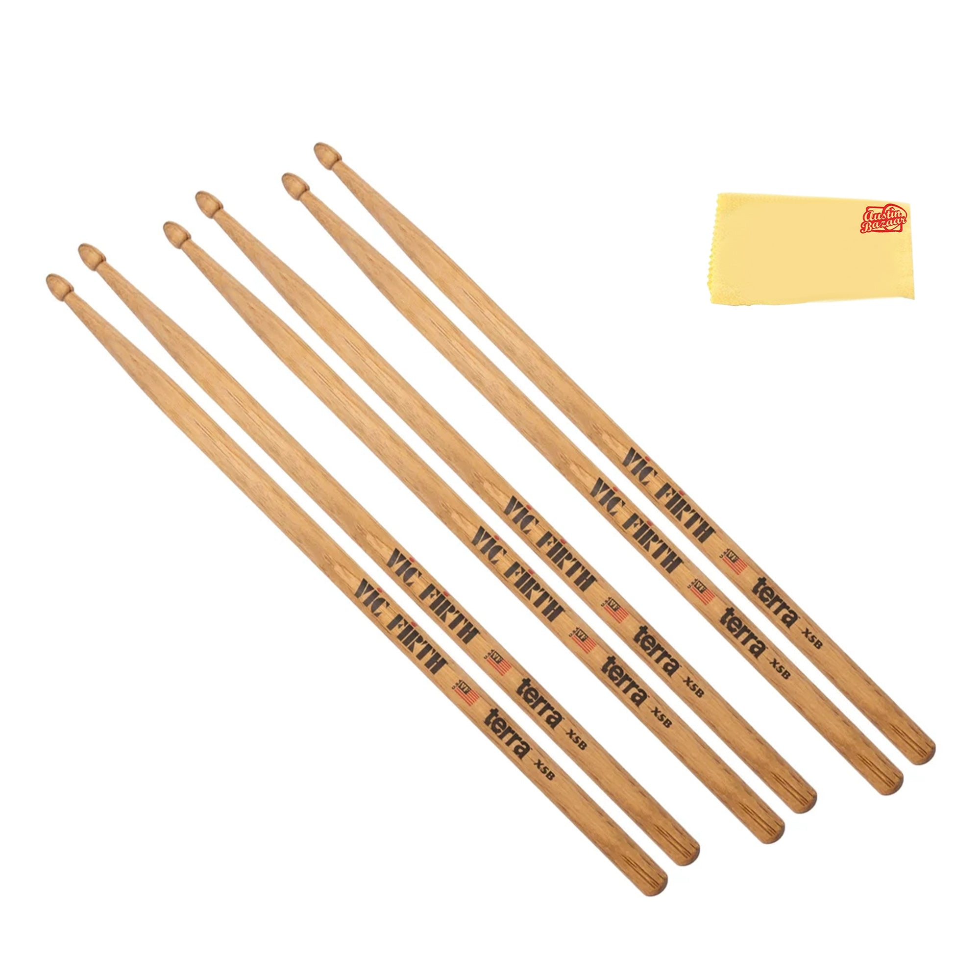Vic Firth American Classic X5BT Terra Series Drumsticks - 3 Pack