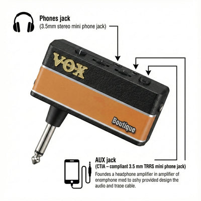Vox AmPlug 3 Headphone Guitar Amplifier - Boutique w/ Headphones