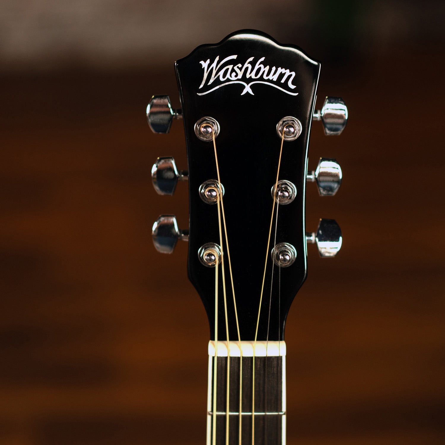 Washburn WA90CE Acoustic-Electric Guitar Kit - Black w/ Gig Bag
