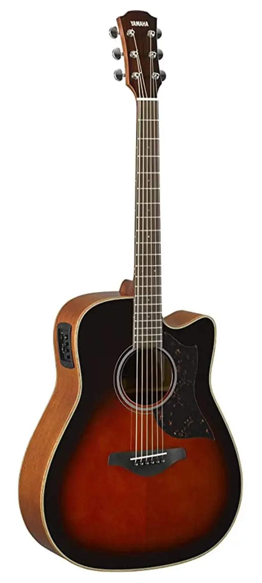 Yamaha A1M Mahogany Dreadnought Cutaway Acoustic-Electric Guitar - Tobacco Sunburst