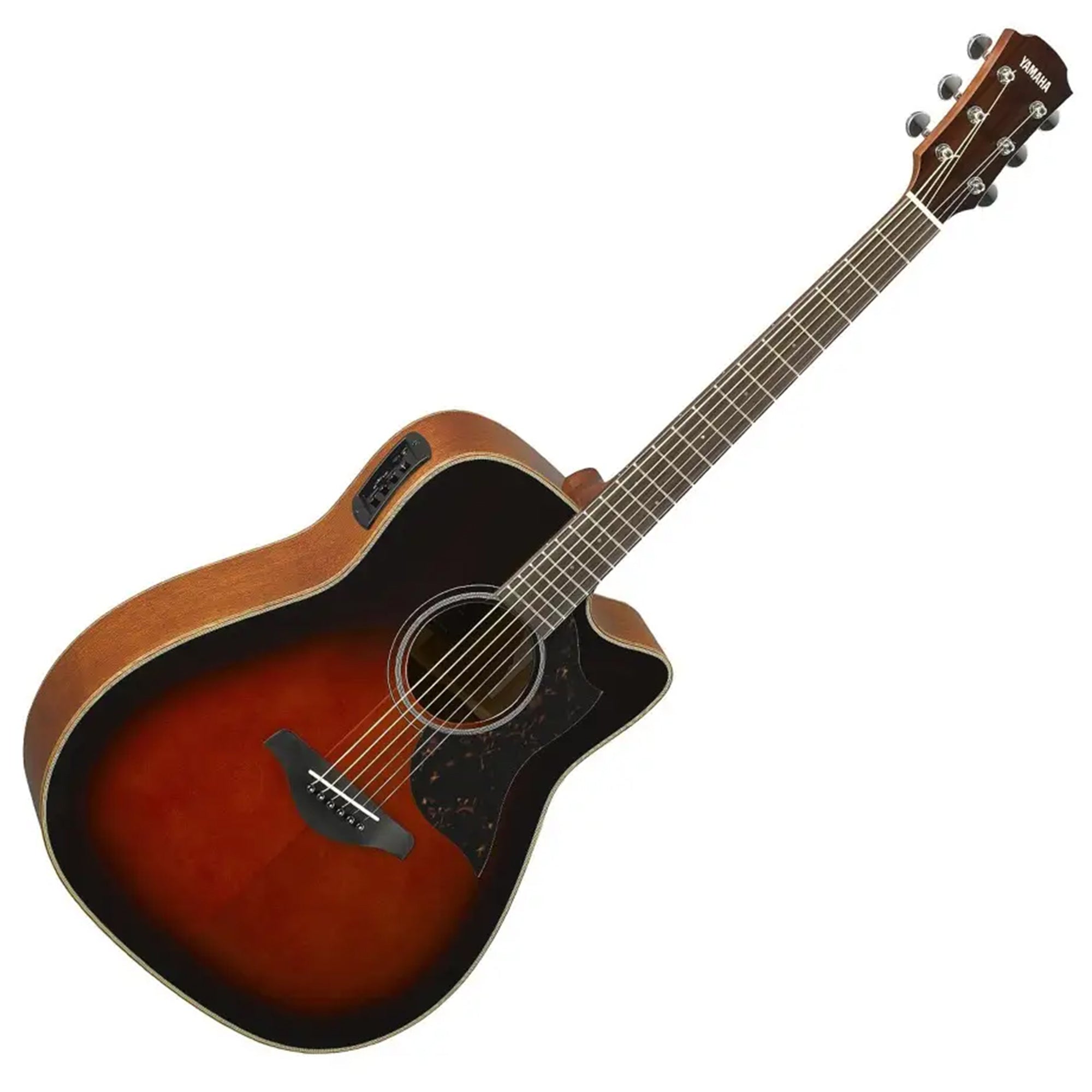 Yamaha A1M Mahogany Dreadnought Cutaway Acoustic-Electric Guitar - Tobacco Sunburst
