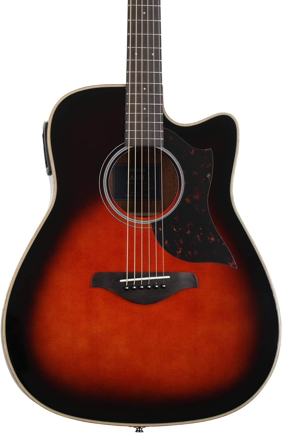 Yamaha A1M Mahogany Dreadnought Cutaway Acoustic-Electric Guitar - Tobacco Sunburst