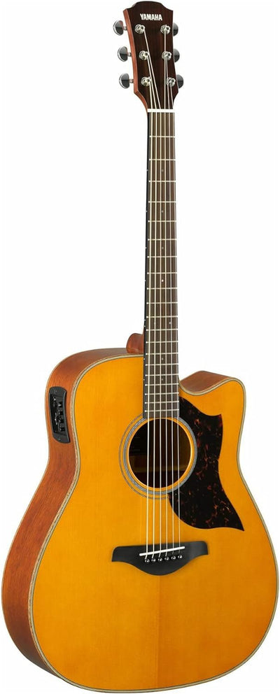 Yamaha A1M Mahogany Dreadnought Cutaway Acoustic-Electric Guitar - Vintage Natural