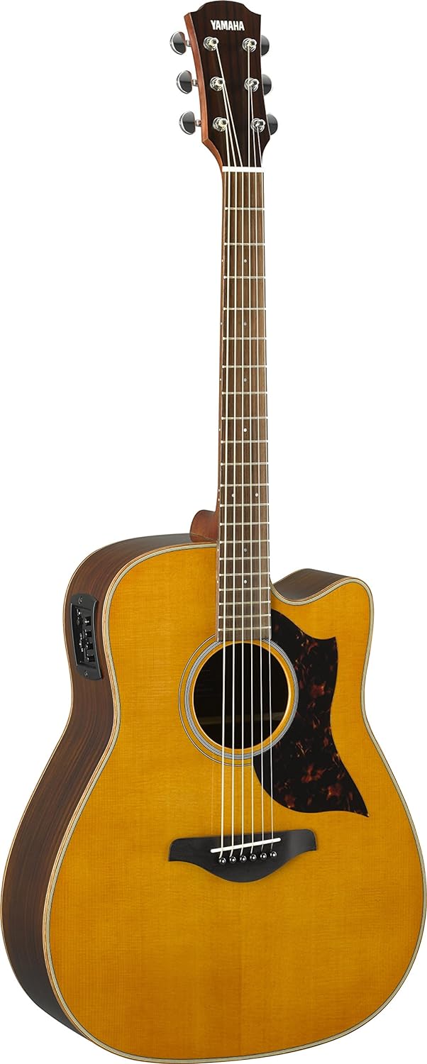 Yamaha A1R Rosewood Dreadnought Cutaway Acoustic-Electric Guitar - Vintage Natural