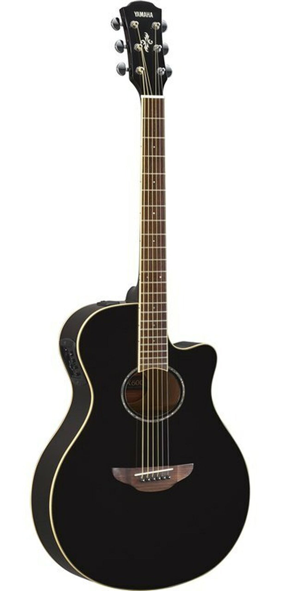 Yamaha APX600 Thin Body Acoustic-Electric Guitar - Black w/ Gig Bag