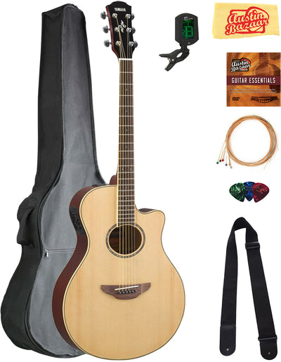 Yamaha APX600 Thin Body Acoustic-Electric Guitar - Natural w/ Gig Bag