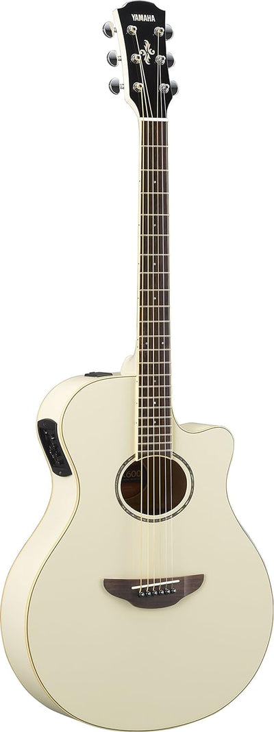 Yamaha APX600 Thin Body Acoustic-Electric Guitar - Vintage White