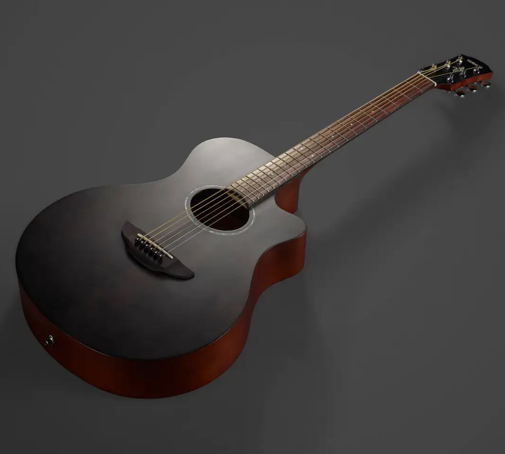 Yamaha APX600M Thinline Acoustic-Electric Guitar - Smoky Black