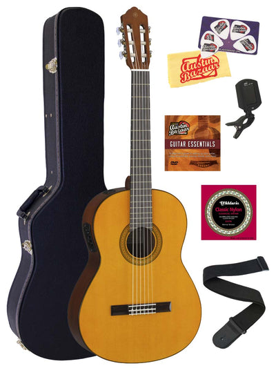 Yamaha CGX102 Classical Acoustic-Electric Guitar - Natural w/ Hard Case