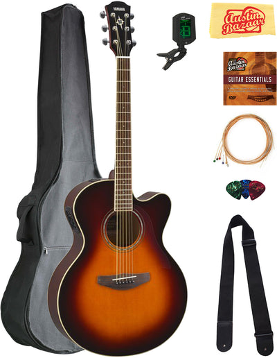 Yamaha CPX600 Acoustic-Electric Guitar - Old Violin Sunburst w/ Gig Bag