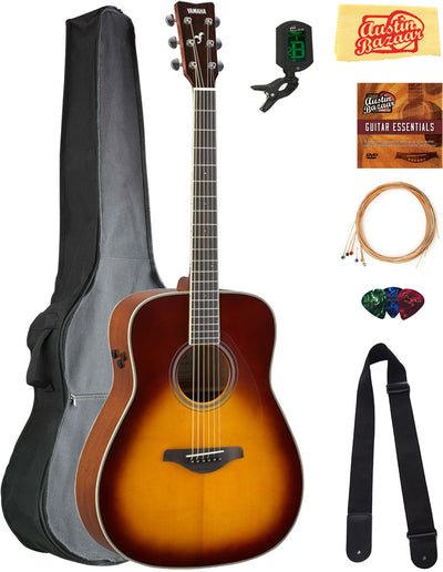 Yamaha FG-TA TransAcoustic Acoustic-Electric Guitar - Brown Sunburst w/ Gig Bag