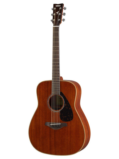 Yamaha FG850 Solid Top Folk Acoustic Guitar - Natural Mahogany