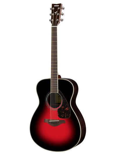 Yamaha FS830 Solid Top Small Body Acoustic Guitar - Dusk Sun Red
