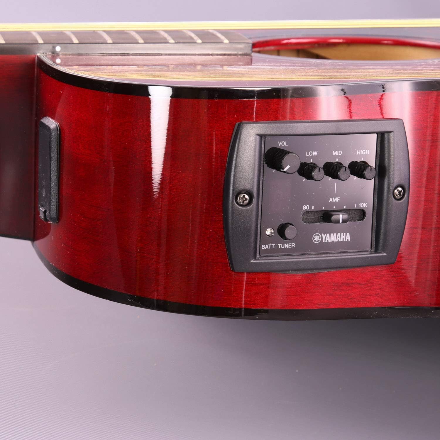 Yamaha FSX800C Solid Top Small Body Acoustic-Electric Guitar - Ruby Red